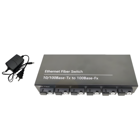 10/100M Fast Ethernet switch Converter 25KM Fiber Optical Media Converter Single Mode