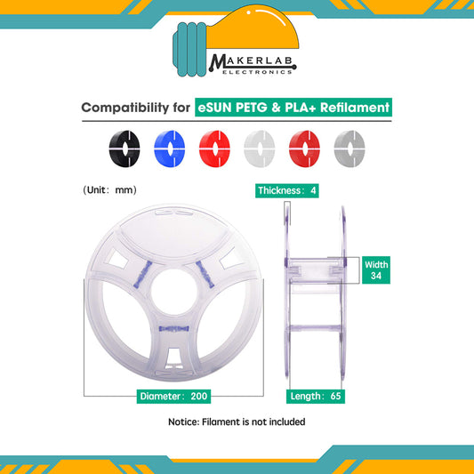 eSUN Reuseable Spool Espool for 1kg Refilament of Esun PLA+ and PETG Filament for 3D Printer