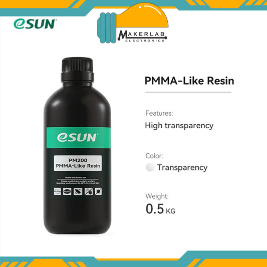 Esun PMMA-like Resin PM200, Clear, 1kg/bottle | 0.5kg/bottle